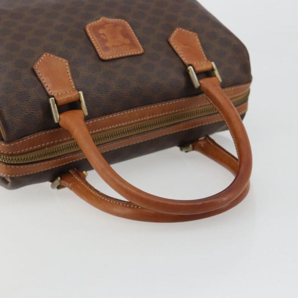 Celine Vintage Triomphe Handbag Canvas Brown Canvas Handbag - Picture 7 of 16